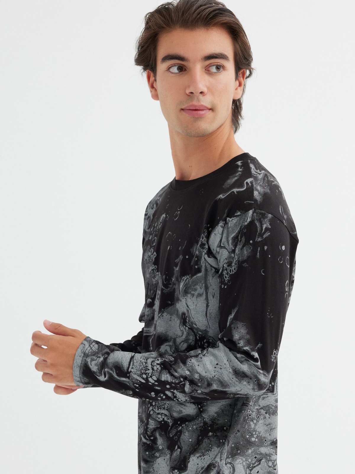  Psychedelic black T-shirt black