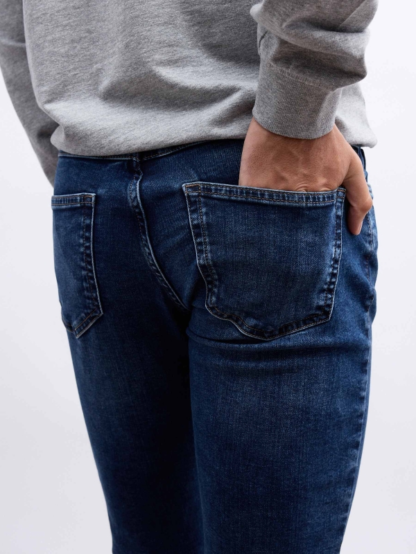 SuperSlim Jeans blue detail view