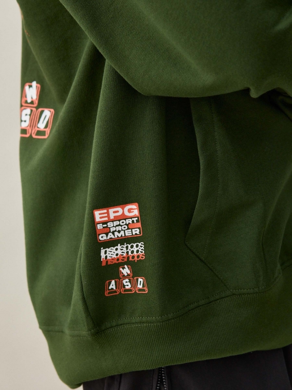 MVPG Sweatshirt dark green detail view