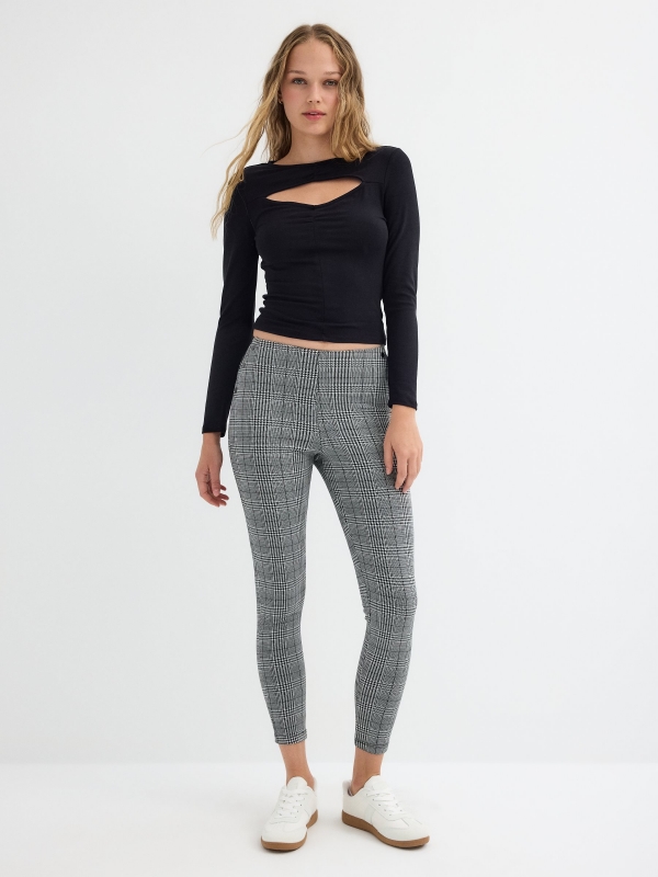 Superskinny checkered leggings