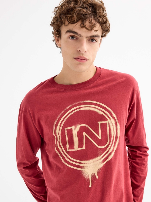  Inside logo t-shirt red