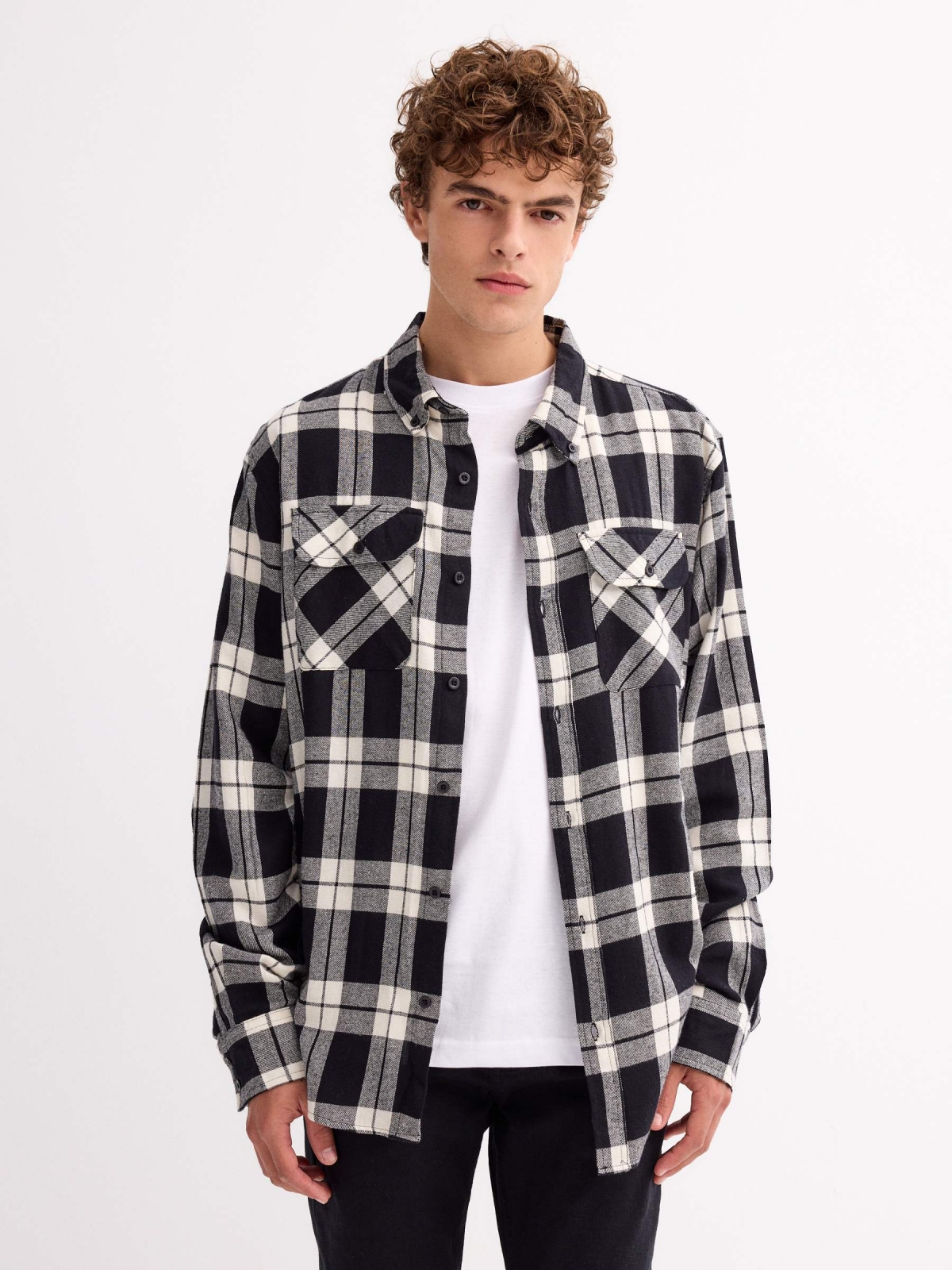 Checked flannel shirt