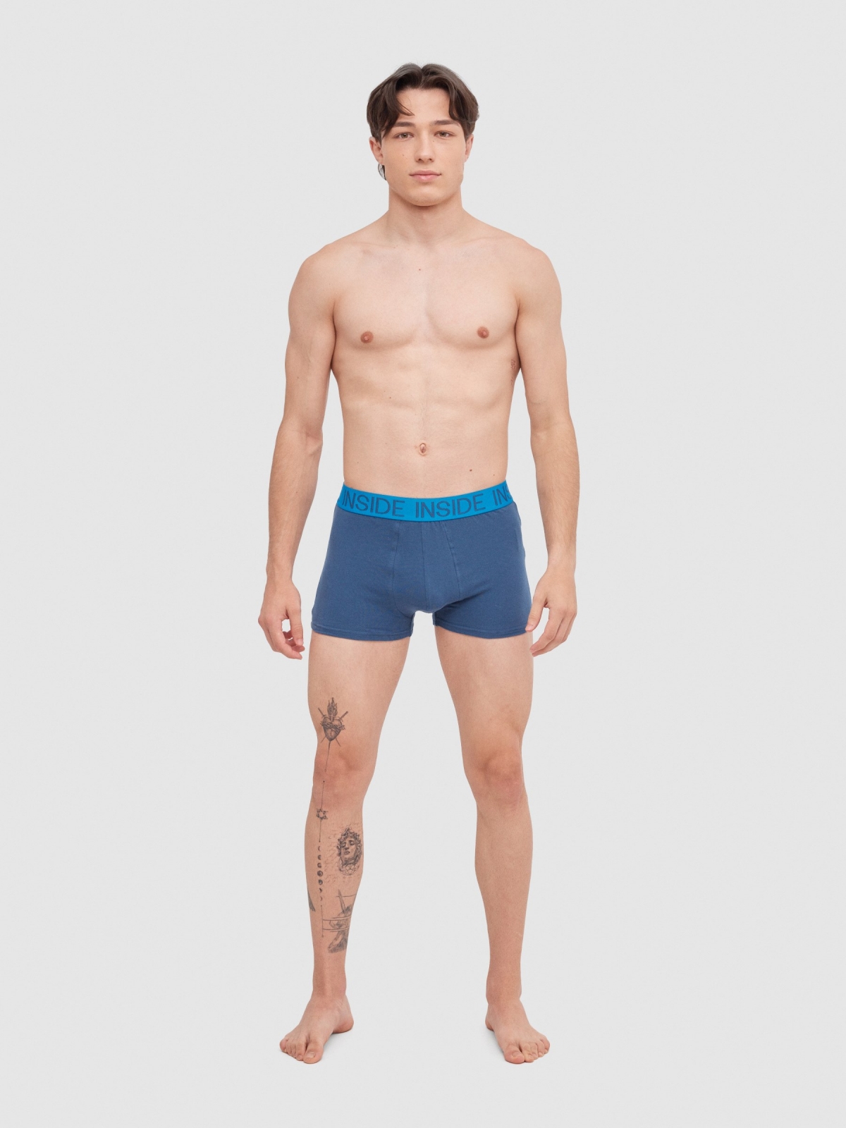 Cuecas boxer Pack 4 multicolorido vista meia frontal