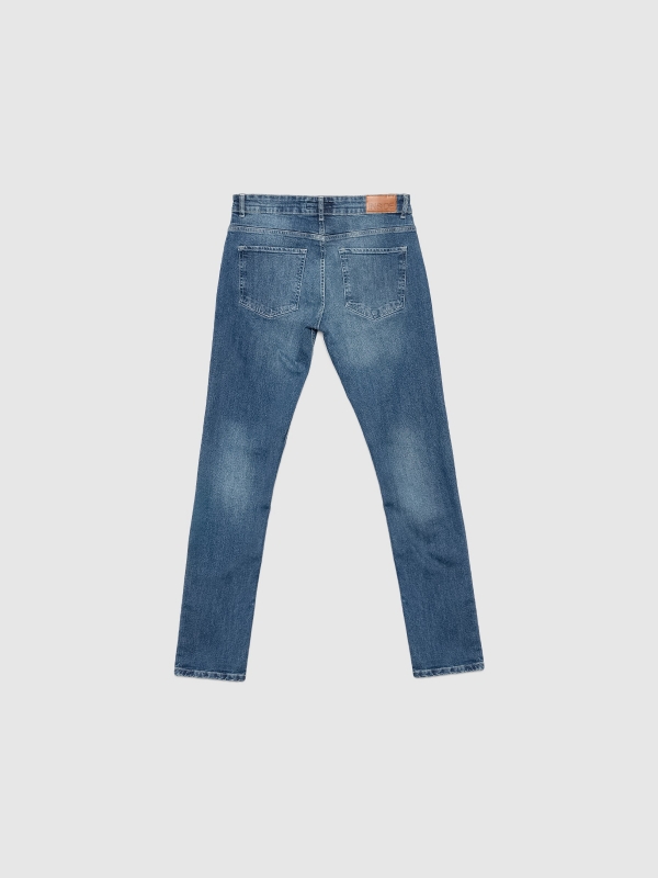 Basic slim jeans blue detail view