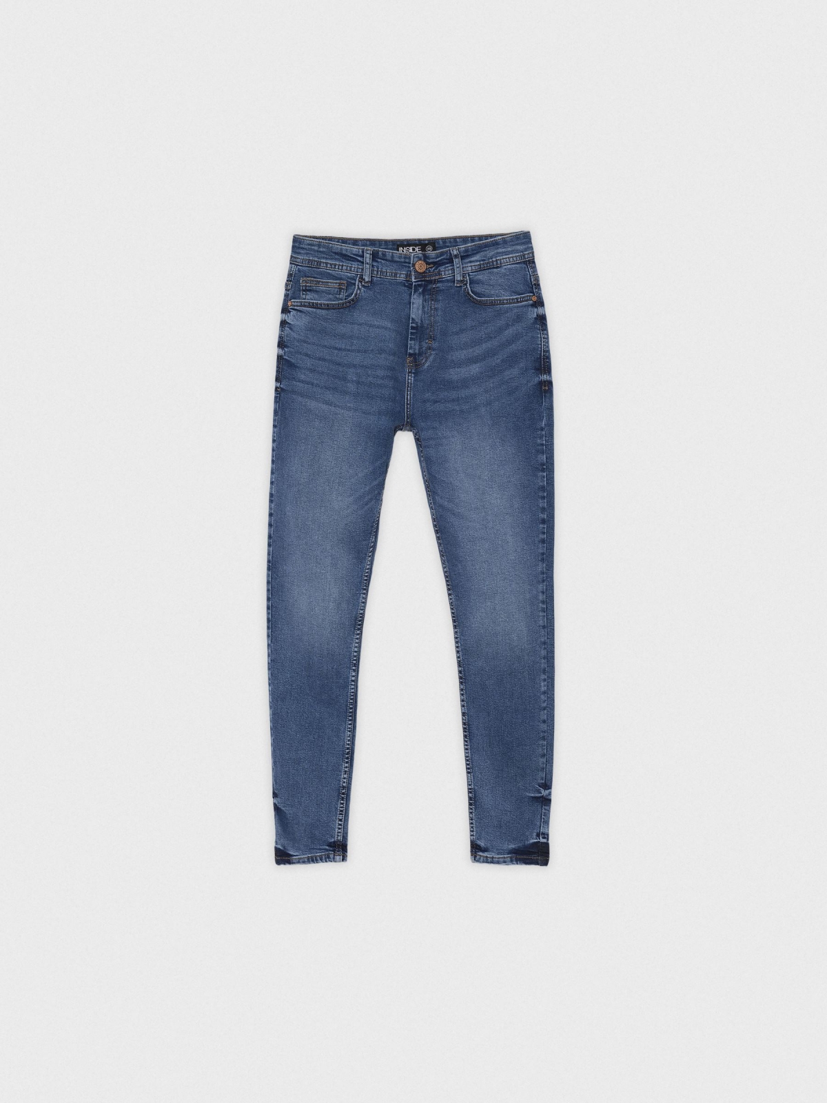 Carrot denim jeans blue detail view