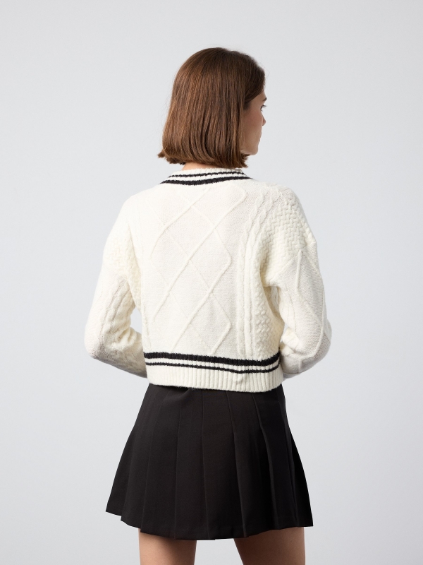 Jersey College 29 off white middle back view