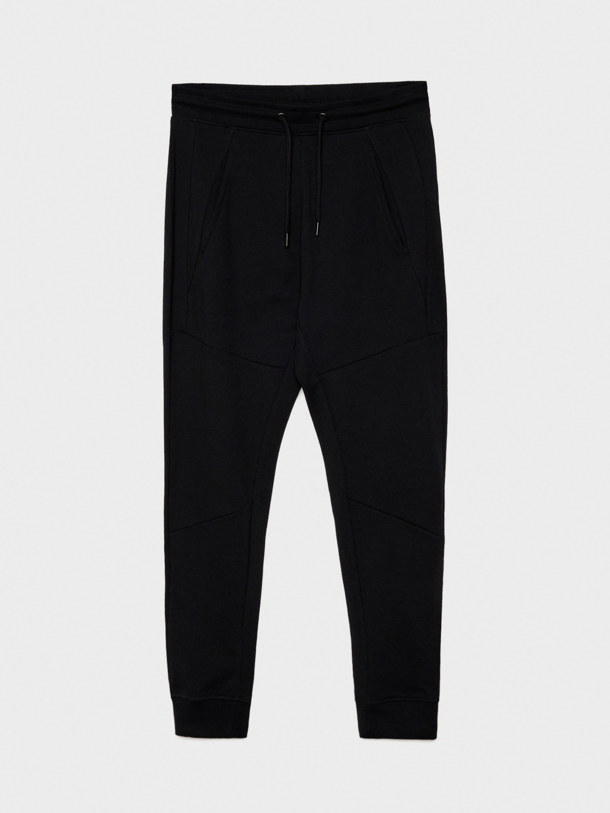 Sport jogger pants black detail view