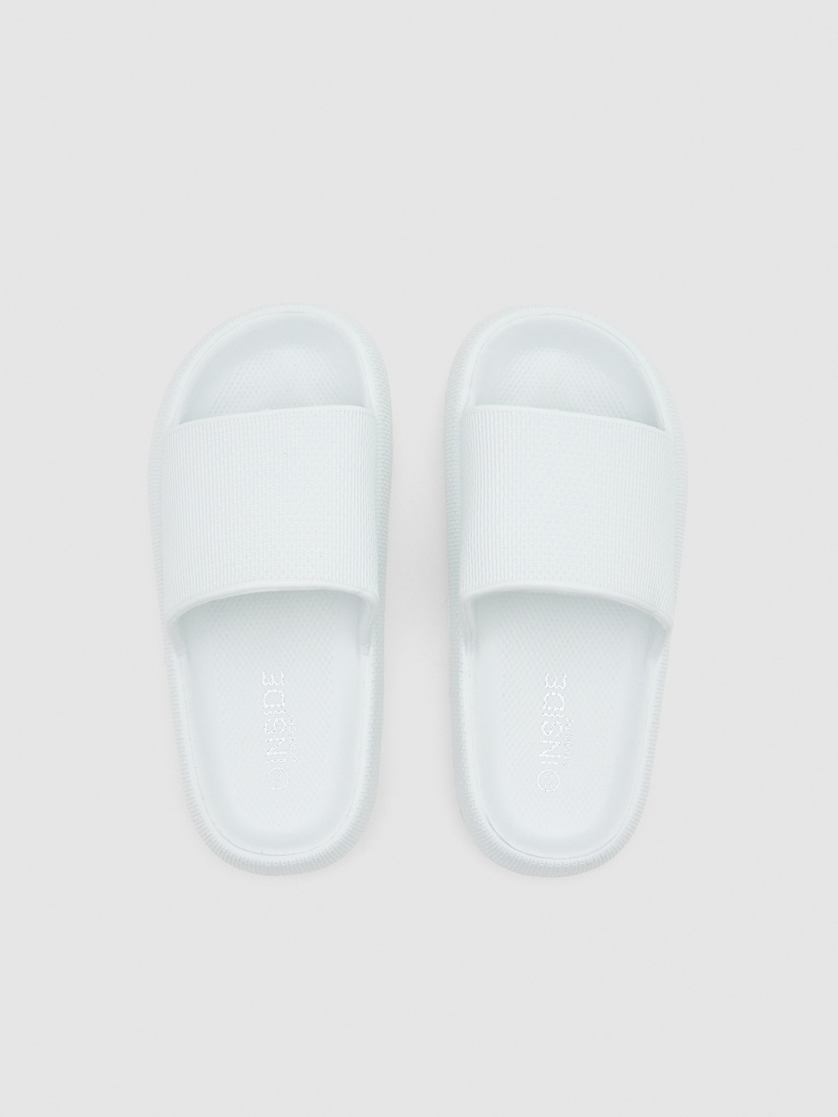 Chanclas de playa comfort blanco