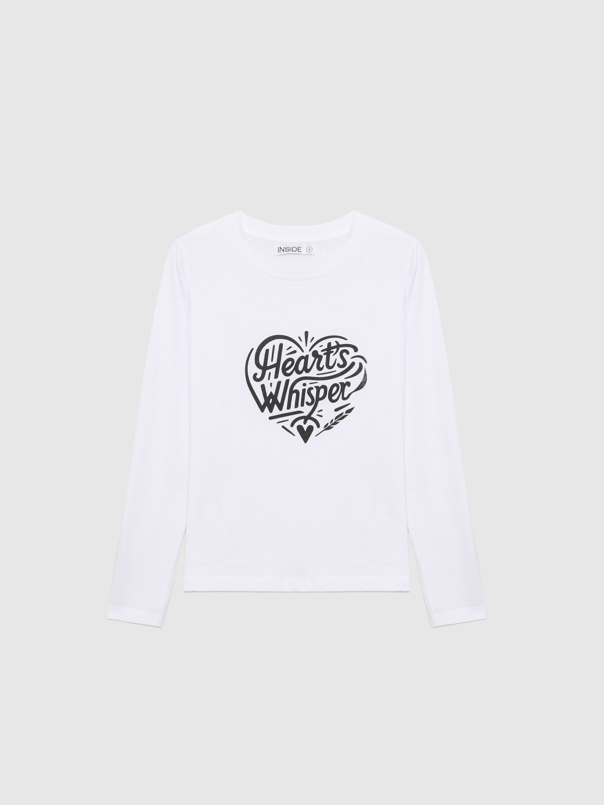  Camiseta Heart Whisper blanco vista frontal