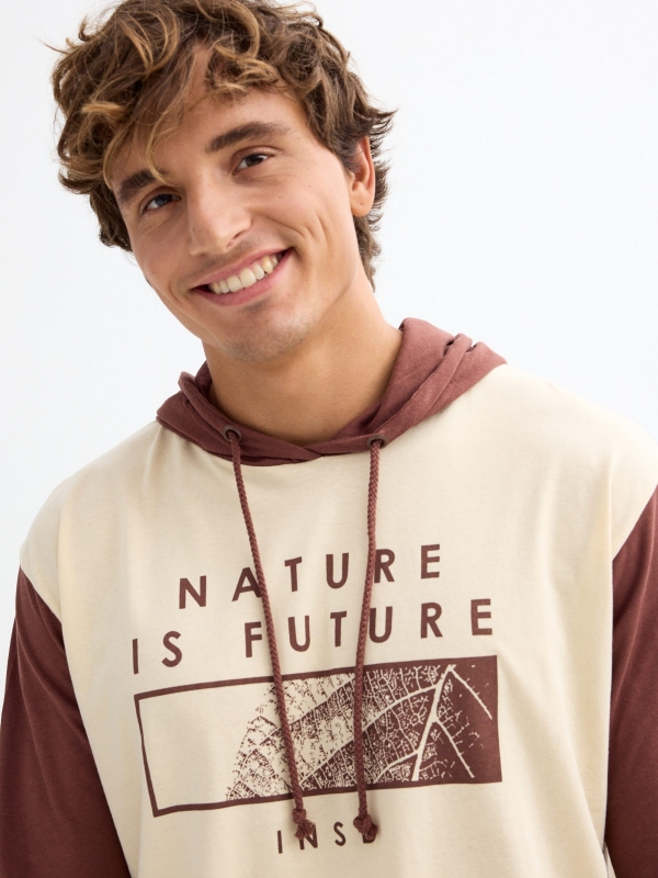  T-shirt Nature is Future areia