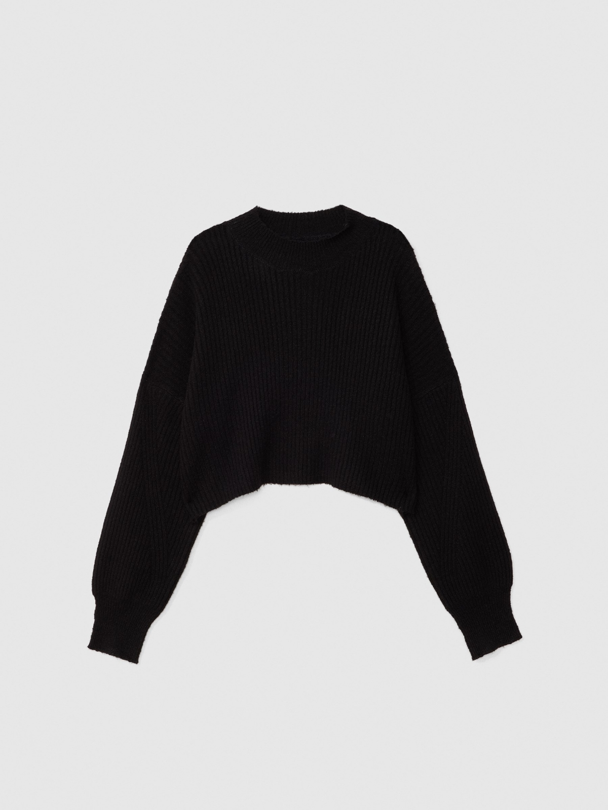  Perkins collar jumper black