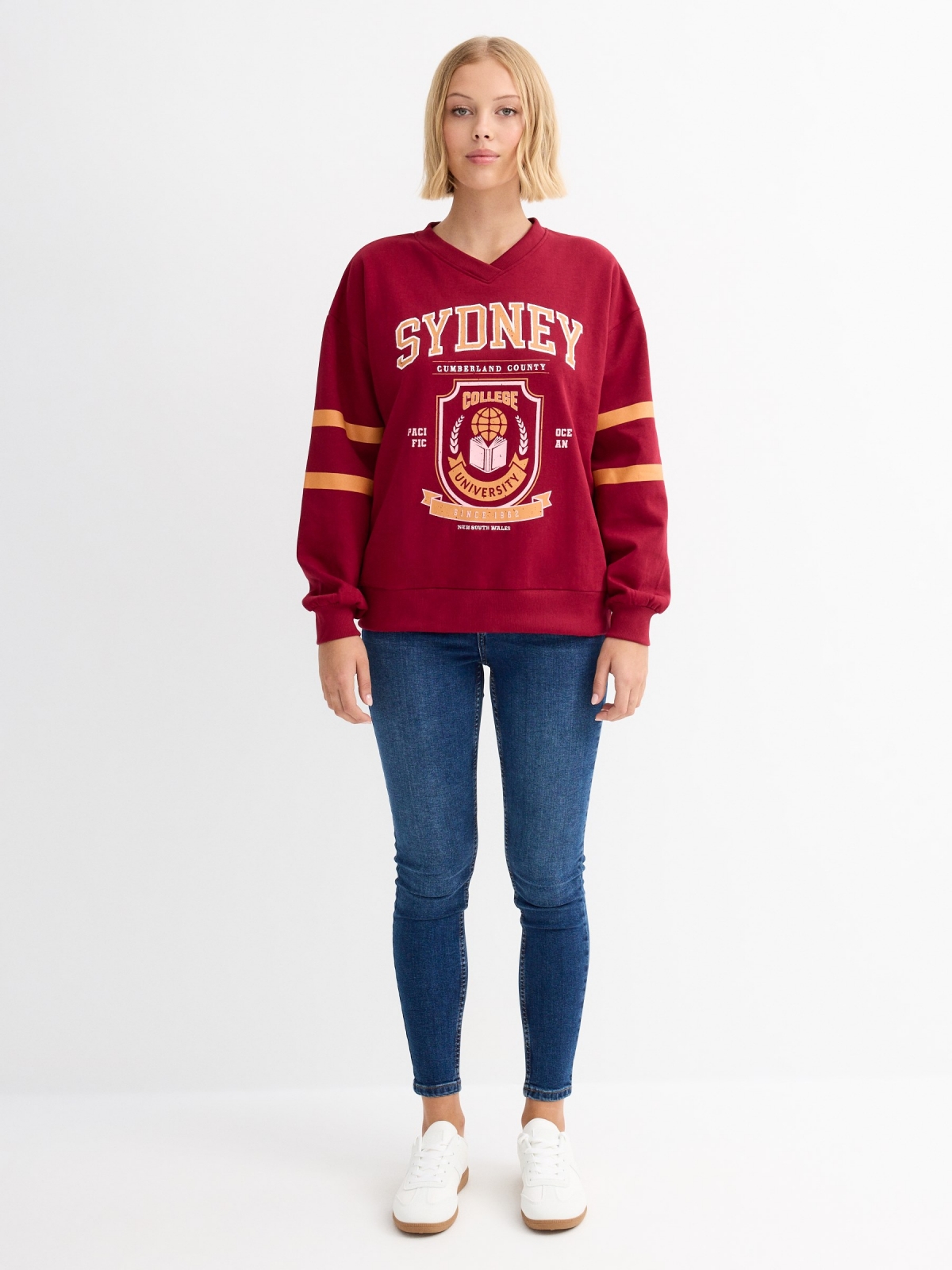 Sweatshirt oversized Sydney granada vista geral frontal