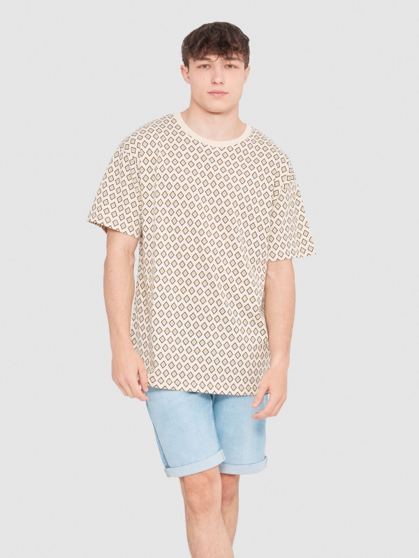 Geometric mosaic T-shirt