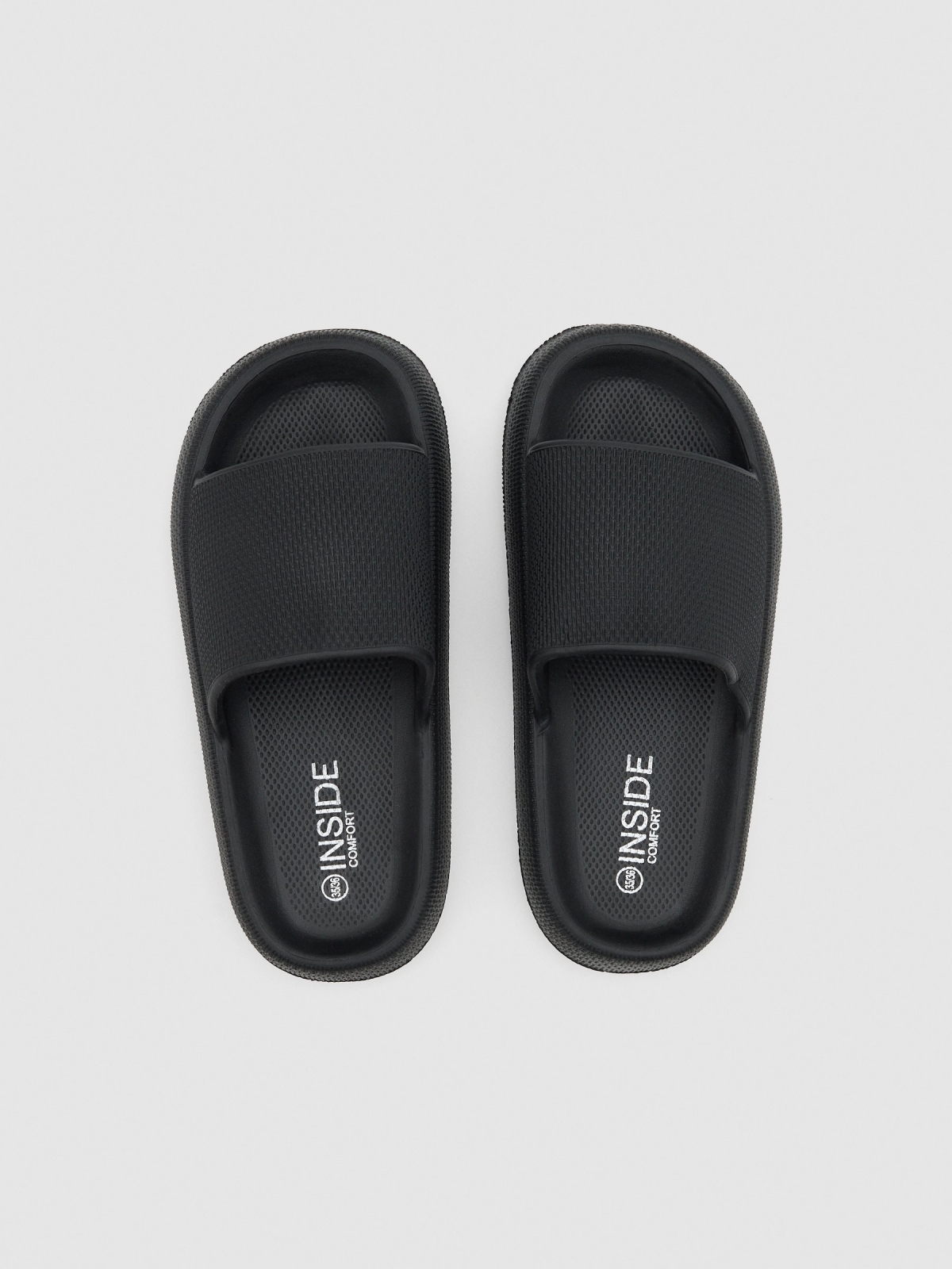 Chanclas de playa comfort negro