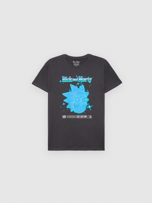  T-shirt Rick & Morty cinza escuro