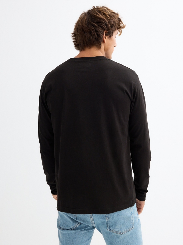 Long sleeve underground t-shirt black middle back view