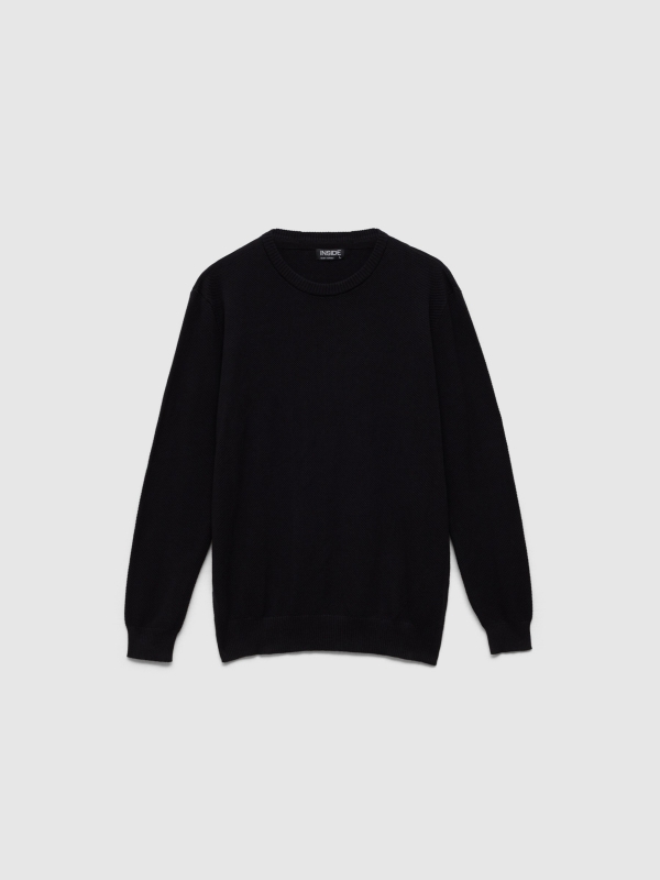 Regular plain jersey round neck