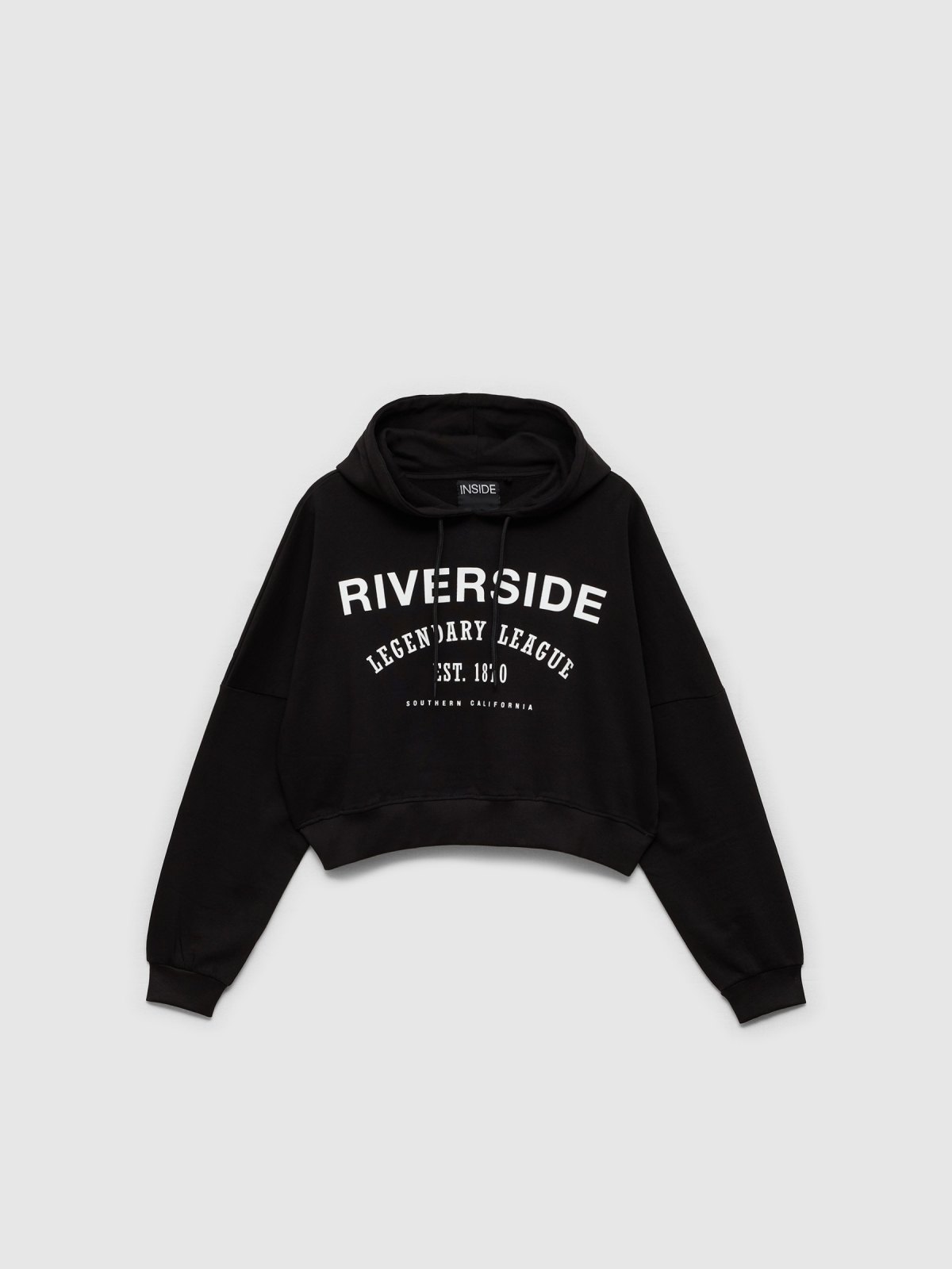  Riverside hoodie black front view