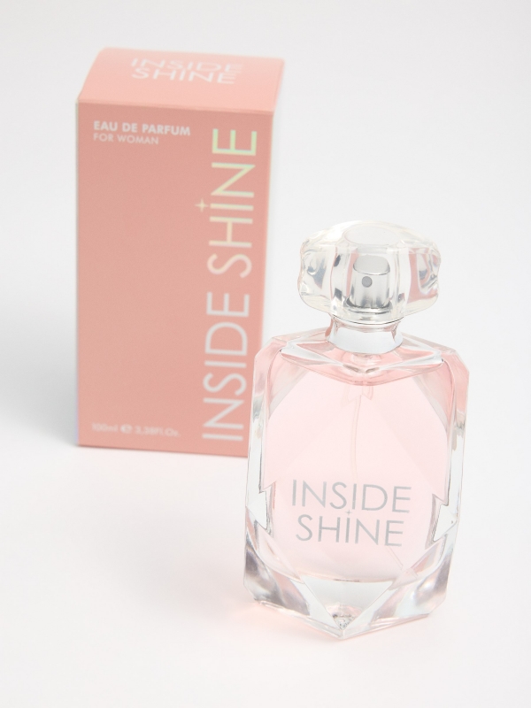 Perfume mujer 100 ml transparente vista detalle